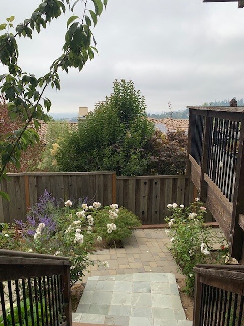 stairs to backyard - 6415 Snake Rd