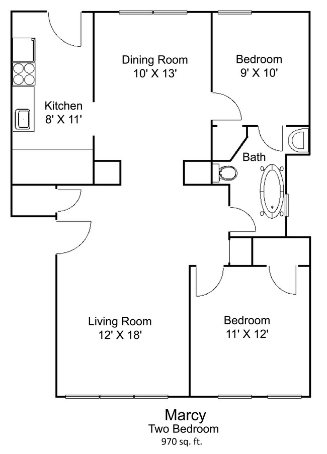 Floorplan - The Breton Apartments