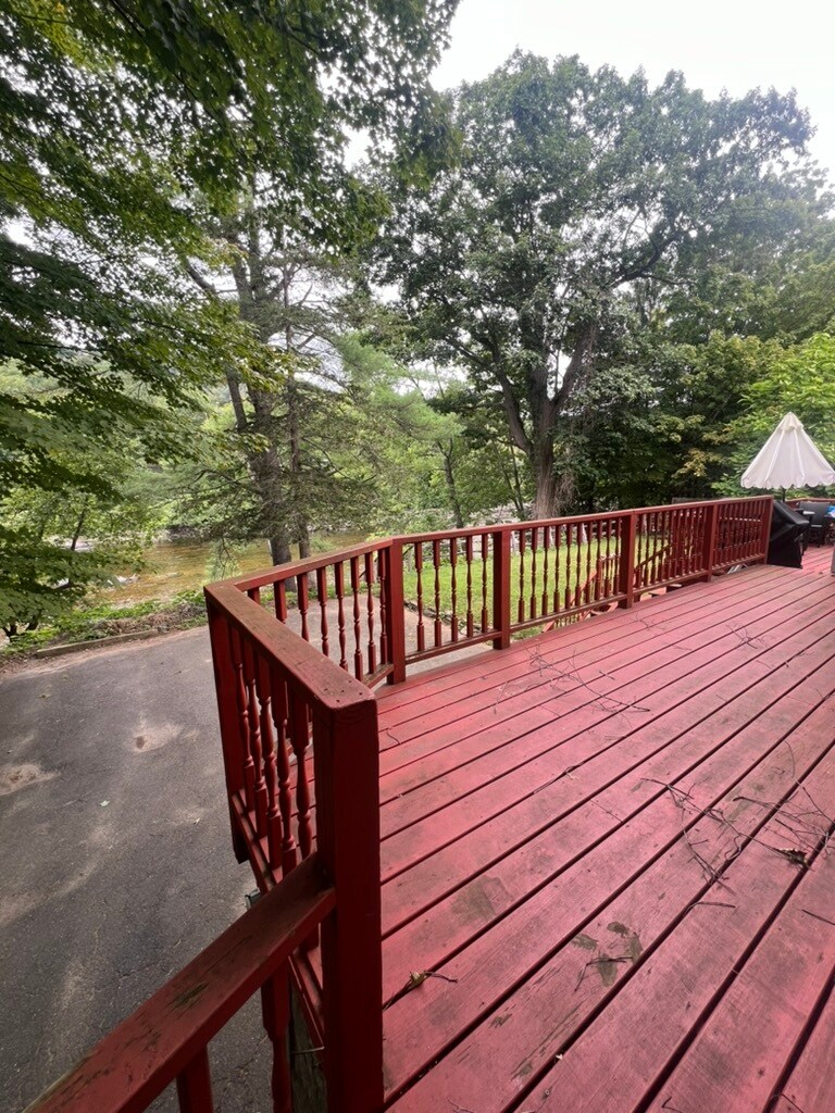 back deck facing river - 104 Main St
