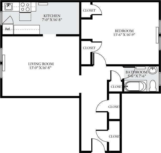 Floorplan - eaves Tunlaw Gardens