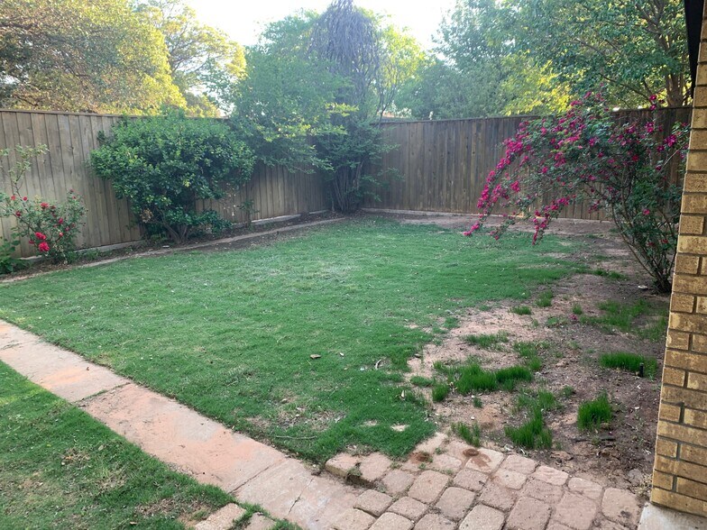back yard - 5207 90th St