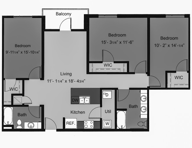 Floorplan - Regents West at 24th and 26th