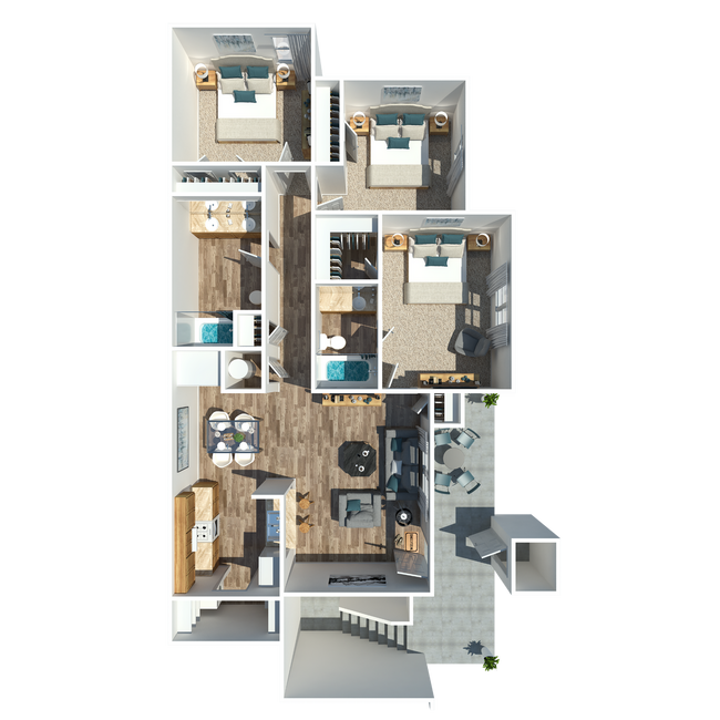 Three Bedroom + Two Bathroom - Chapel Ridge of Martin (old)