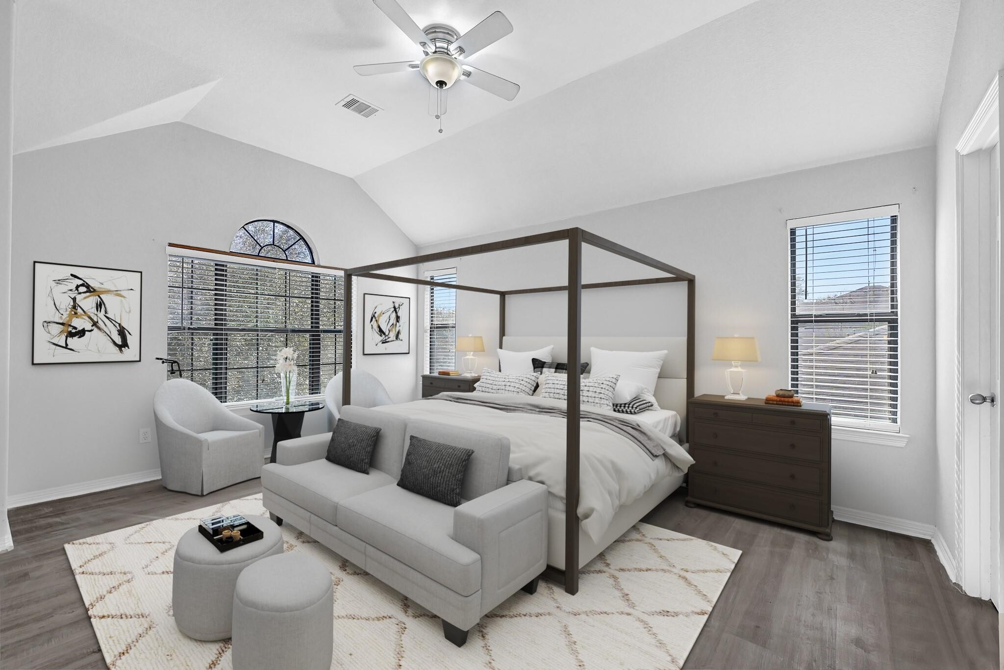 Master Bedroom virtual rendition - 811 Belvedere Dr