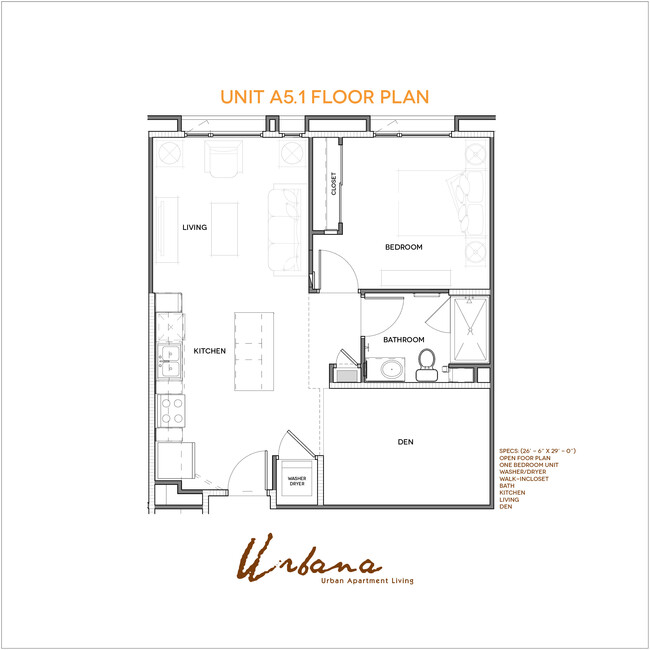 A5 Floorplan - Urbana Chula Vista Luxury Apartments