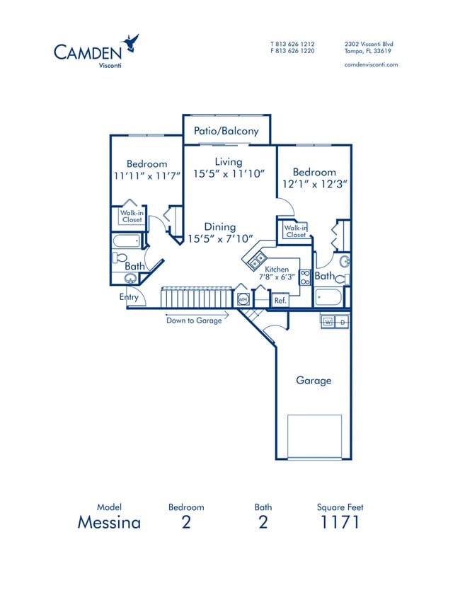 Floorplan - Camden Visconti