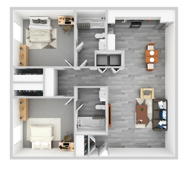 2 Bed Furnished Premium - Commons at Sawmill