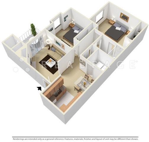 Floorplan - Plum Tree Park Apartments