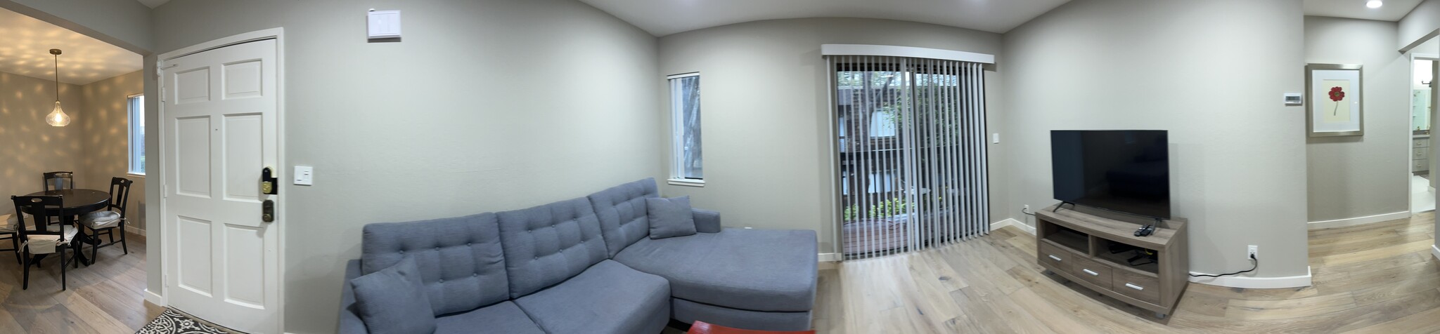Panoramic: DR, Entrance, LR, Balcony, Hallway - 1177 Honey Trl
