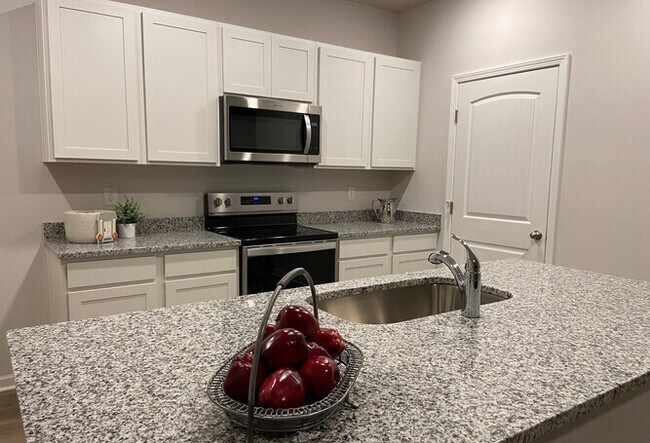 KItchen with granite counteres and large island - 256 Addison Ave