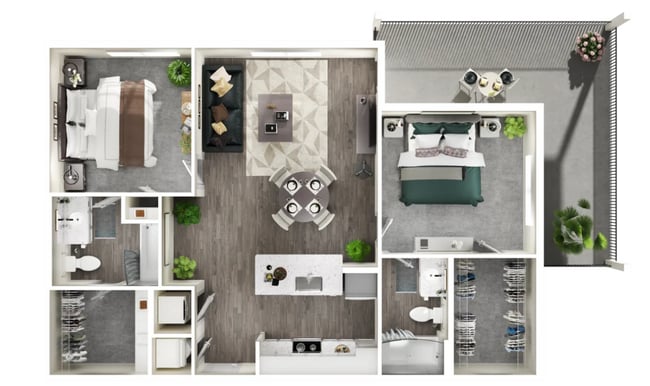 Floorplan - The Flats at Laurel & Pine