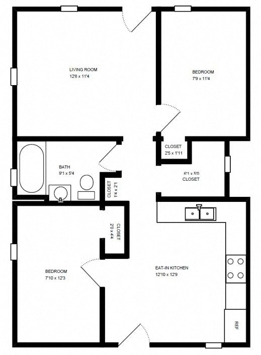 Floorplan - 909 N Leavitt