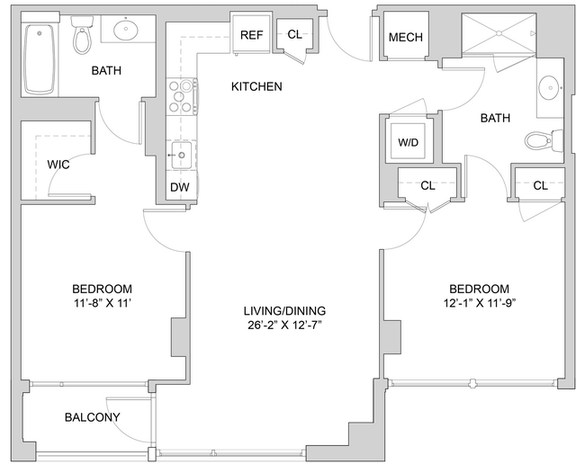 Floorplan - The Modern at Art Place
