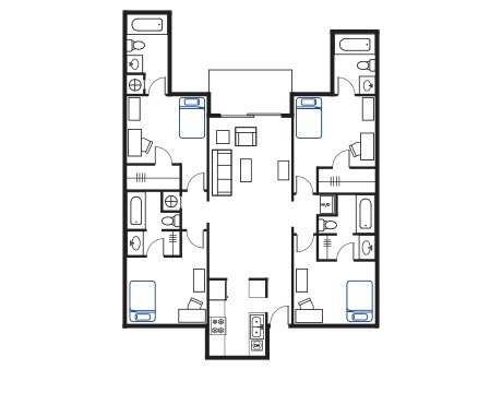 D3: 4 Bed | 4 Bath | 1200 sf - Enclave 425