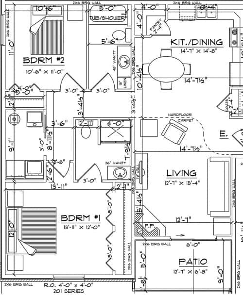 Floorplan - Commerce Park Apartments