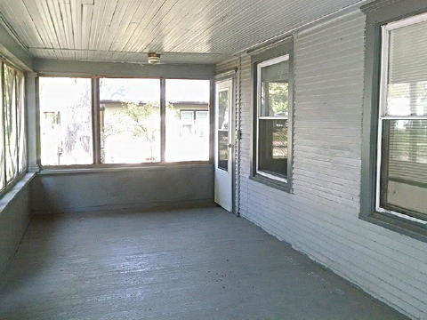 Screened in front porch (looking north) - 1306 Hickory St