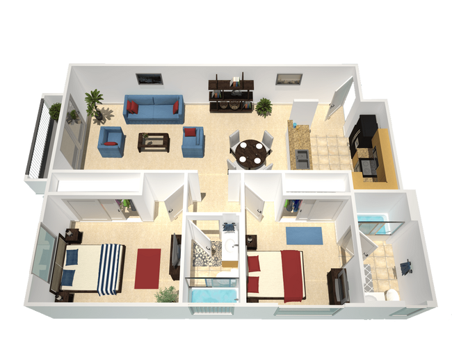 Floorplan - Toscana Apartments