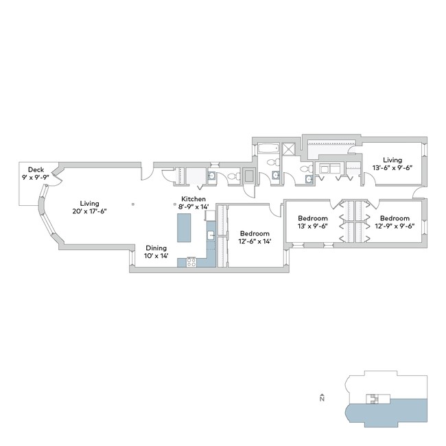 Floorplan - 5487-5491 S. Hyde Park Boulevard