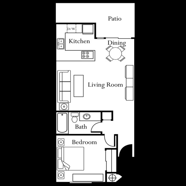 1BR/1BA - Redwood Glen Apartments