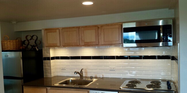 Kitchen with convection oven and super-quiet Bosch dishwasher. - 8261 Northrop Plz SW