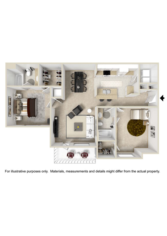 Floorplan - Highlands Apartment Homes