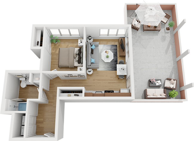 1 Bed | 1 Bath - Division Street Lofts