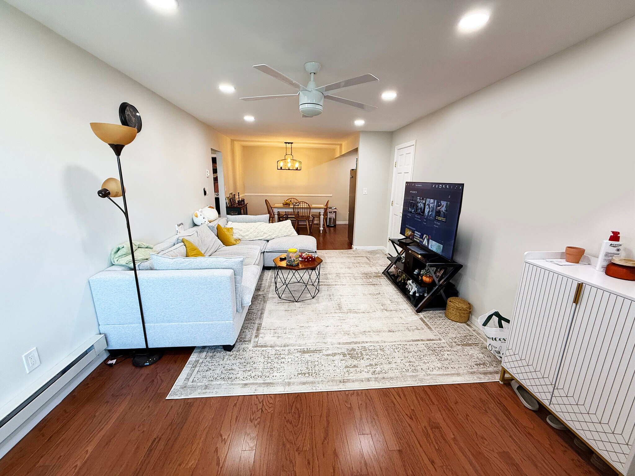 Living Room with Furniture - 1382 Ocean Ave