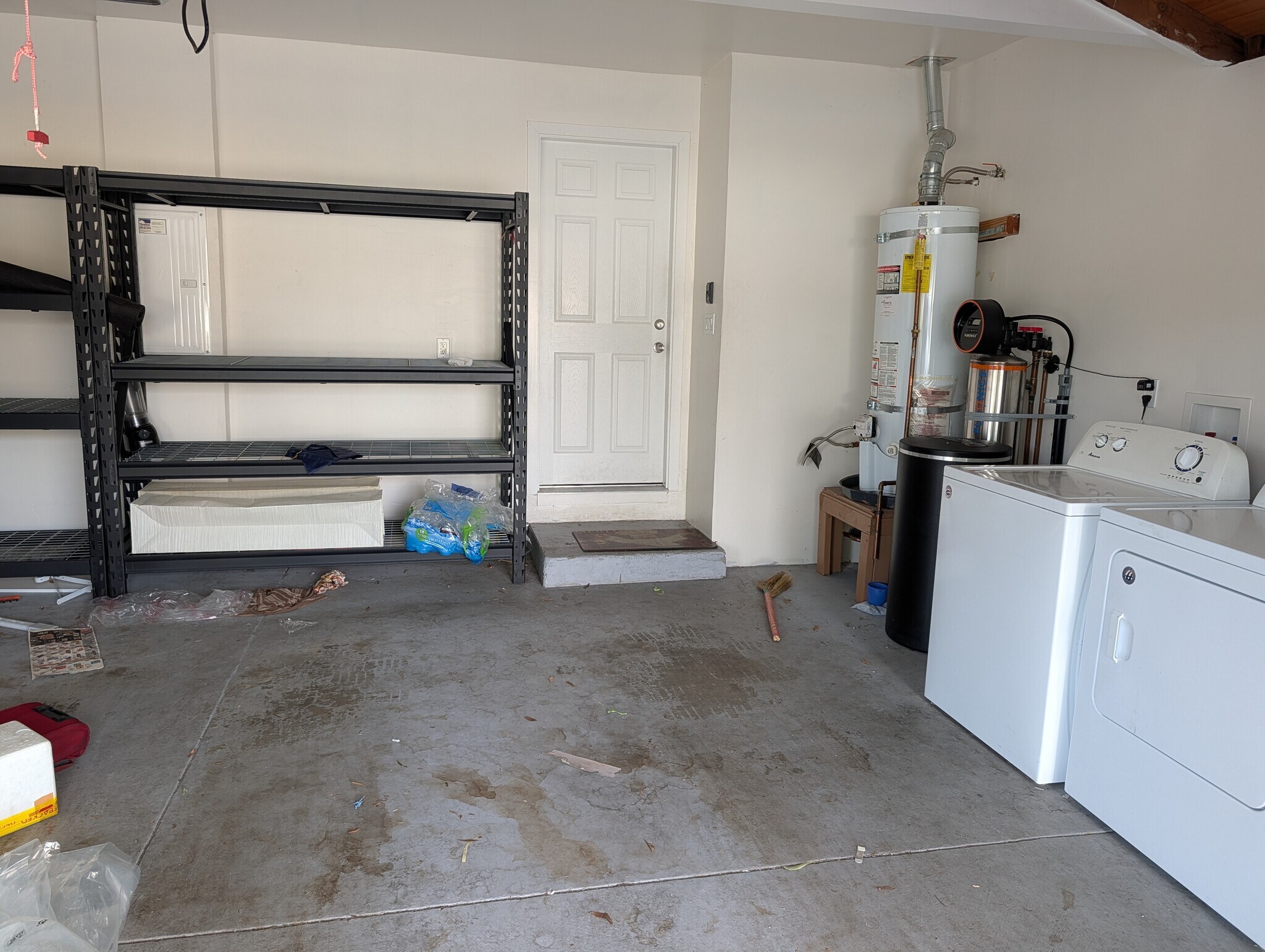 2 storage racks in garage - 487 Tuscarora Dr