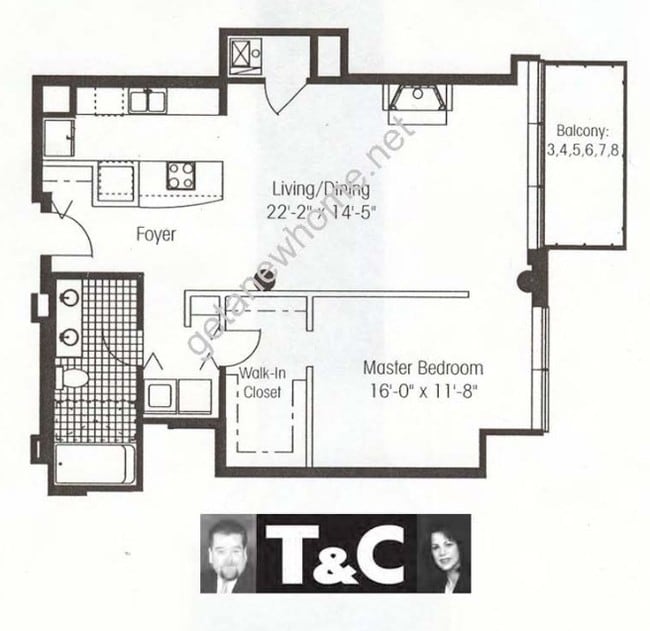 1BR/1BA - Metropolitan Place