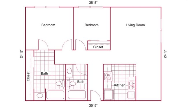 2BR/2BA - Wilshire Ardmore Regency