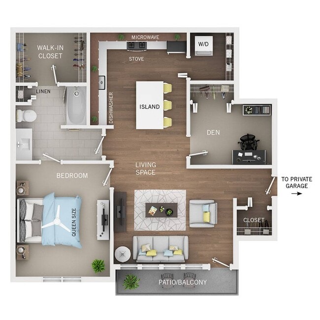 Floorplan - Oakcliff Apartments
