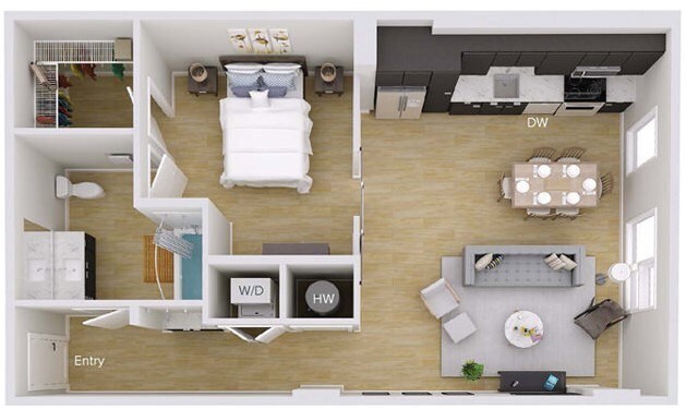 Floorplan - Foster on the Park Apartments