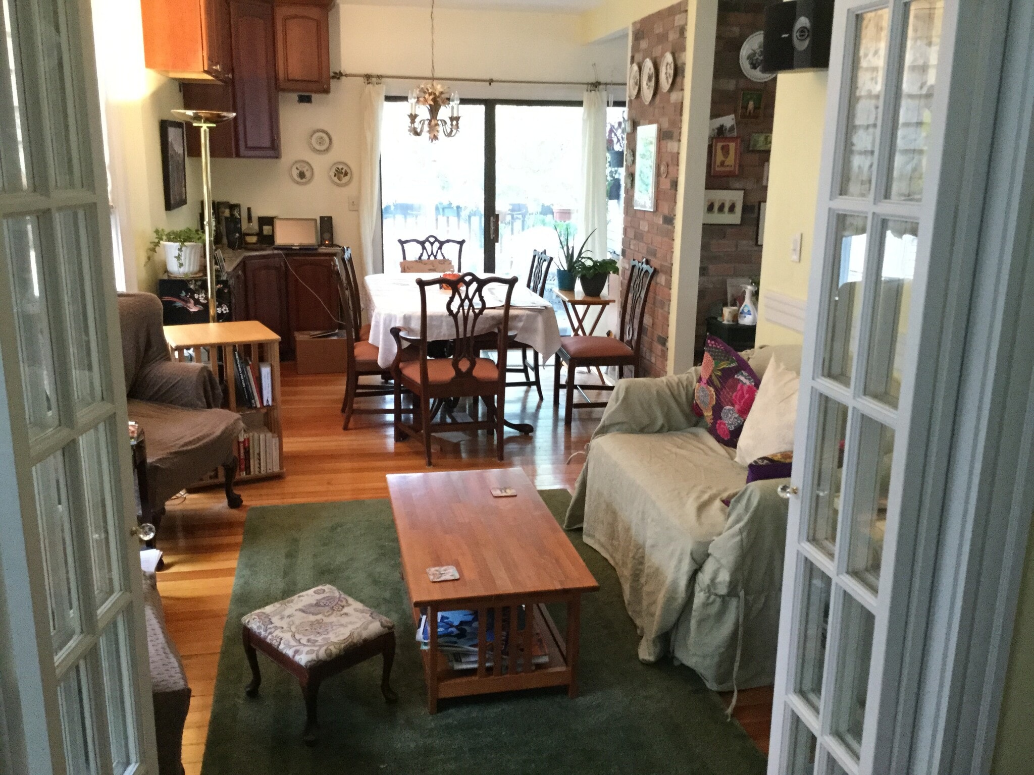 Living/dining rm seen from office - 8 Amory St