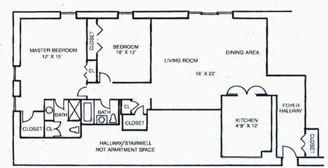 Floorplan - Hampshire House Apartments