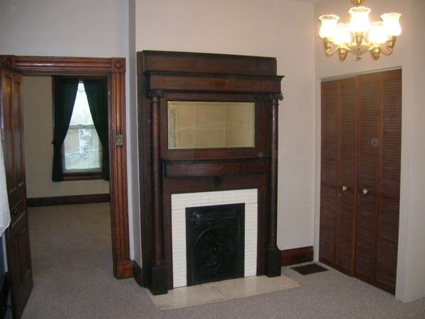 View from bedroom into the living room - 105 Maple Ave