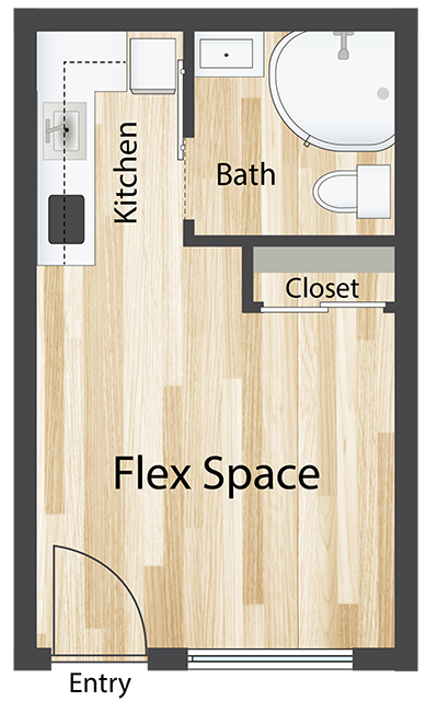 Studio STU-R - Sunset Sound Studio Apartments