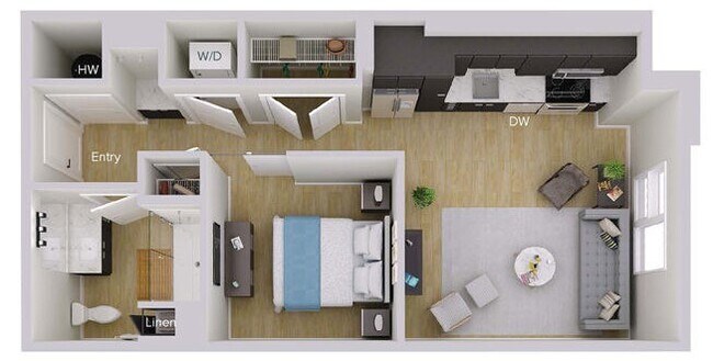 Floorplan - Foster on the Park Apartments