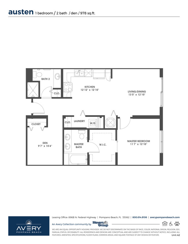 Floorplan - Saba Pompano Beach