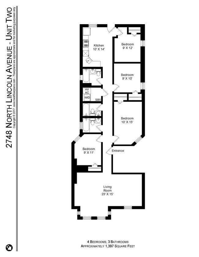 Floorplan - 2748 N. Lincoln
