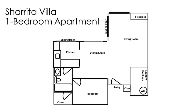Floor Plan: 1-Bedroom - Sharrita Villa