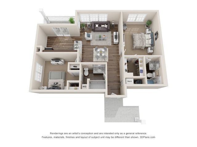 Floorplan - Fairlane Woods Apartments