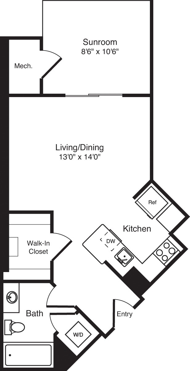 Floorplan - The Prime at Arlington Courthouse