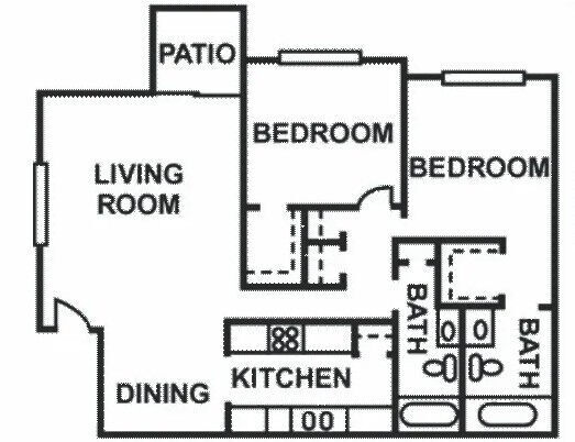 Floorplan - Falls of Deer Park Apartments