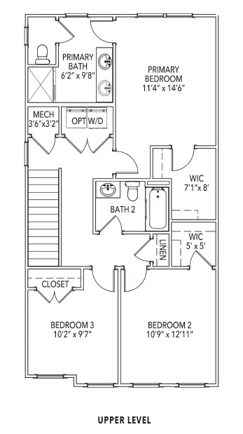 Second Floor Plan - 2423 Anlee Rd