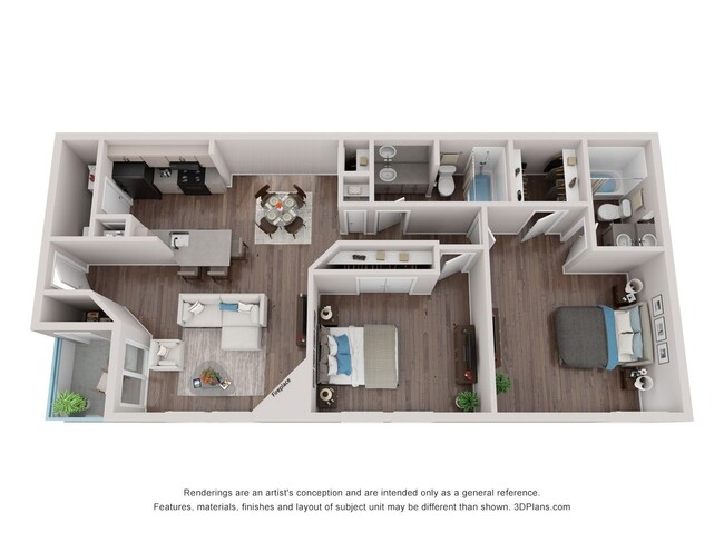 Floorplan - Sage Hill Apartment Homes