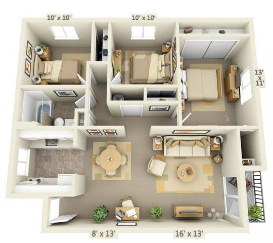 Floorplan - Cornell Woods