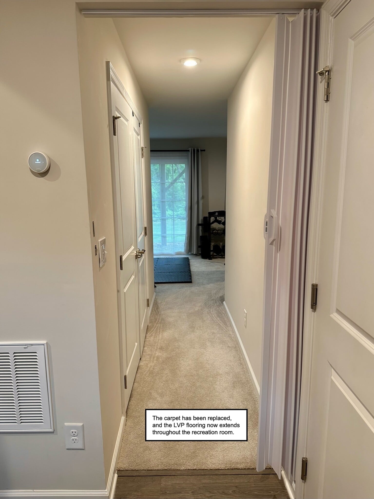 Entrance to rec room - closet on the left - 4022 Edenborn Ln