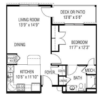 1BR/1BA - Willow Brook at Delaware Run
