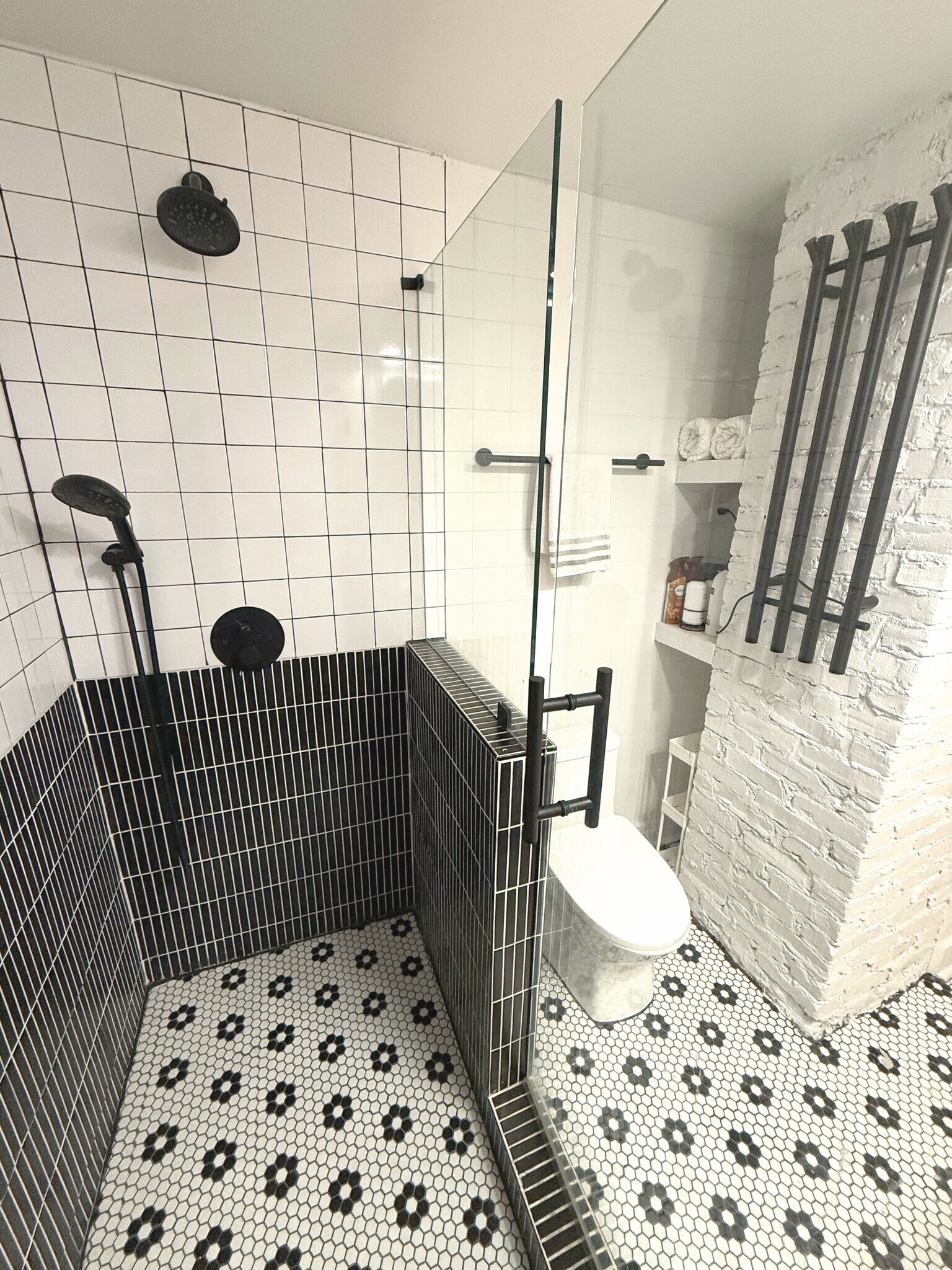 Lots of bathroom storage and hooks - 570 Saint Charles Ave NE