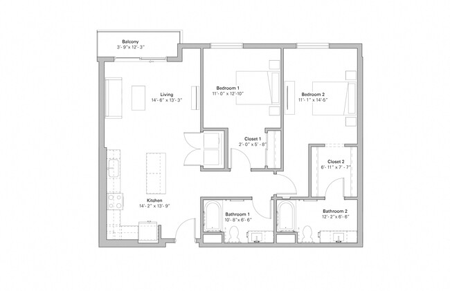 Floorplan - Melody on Main